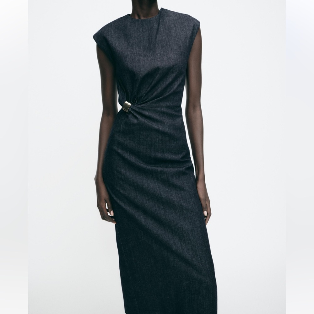 Elegant Denim Dress NWT